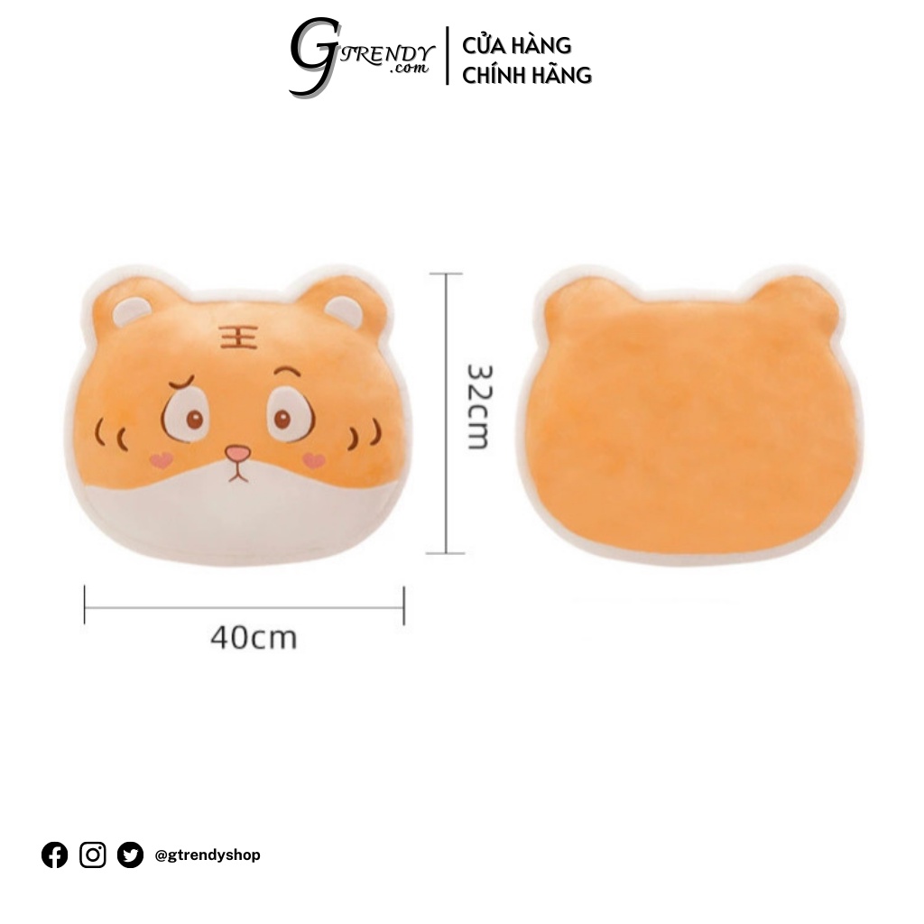 Gối Tựa Lưng Hình Thú 40x32cm Gtrendy