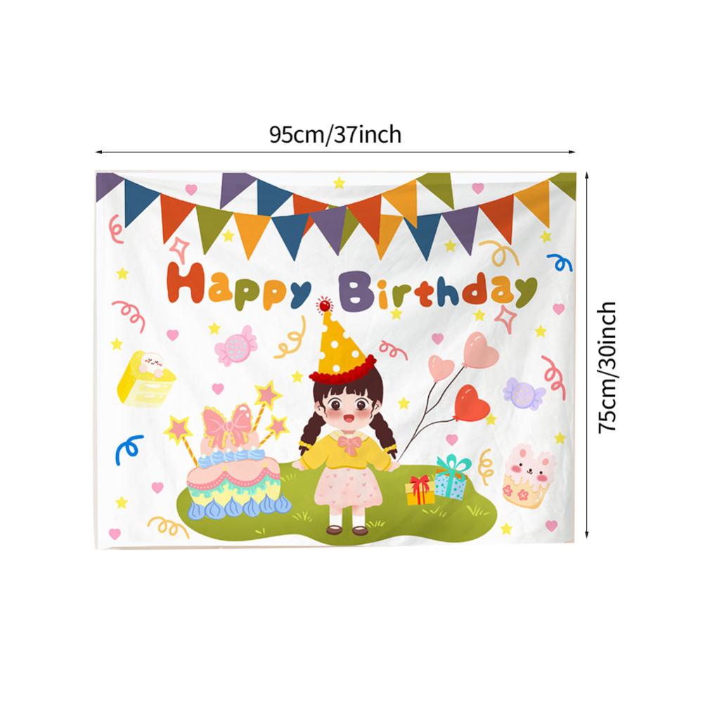 Thảm Treo Tường Trang Trí Tiệc Sinh Nhật 95 * 75cm C5R8