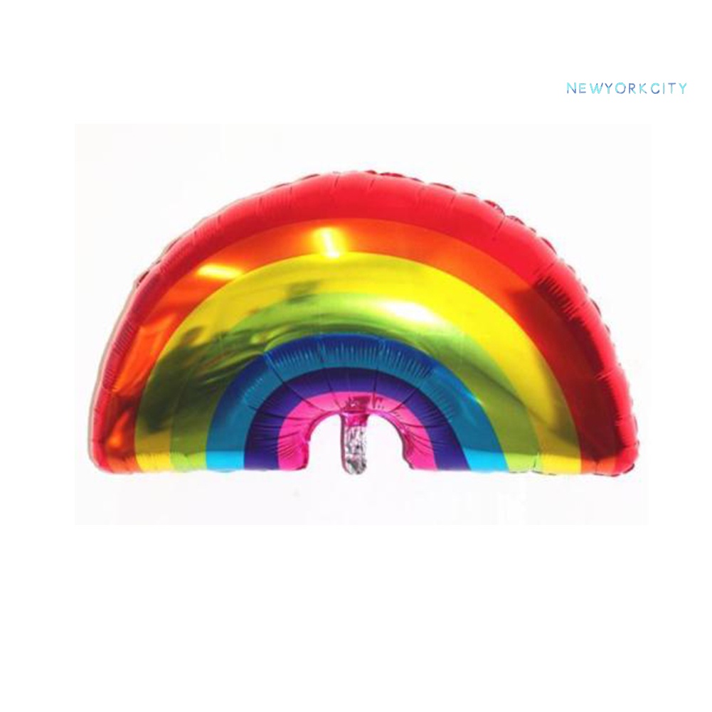 Bong Bóng Nhôm Hình Cầu Vồng NY-Rainbow Helium Dùng Trang Trí Tiệc Sinh Nhật / Nhà Cửa