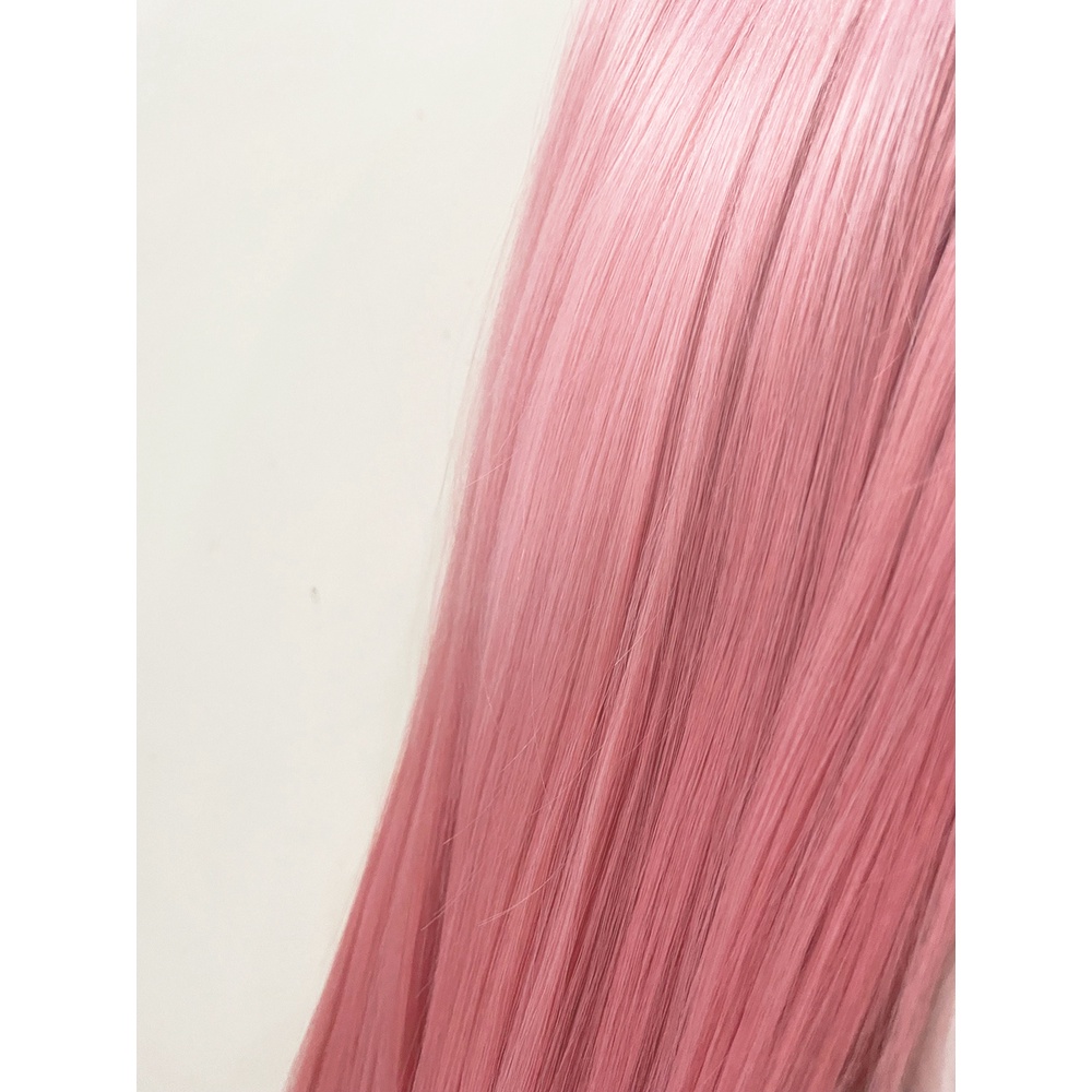 AOI Genshin Impact Yae Miko Cosplay Wig 100cm Long Pink Gradient Hair Heat Resistant Synthetic Wigs