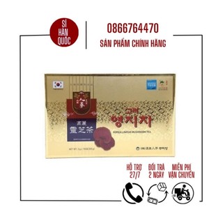 [CHÍNH HÃNG] Trà nấm linh chi Hàn Quốc hộp 100 gói x 3gr