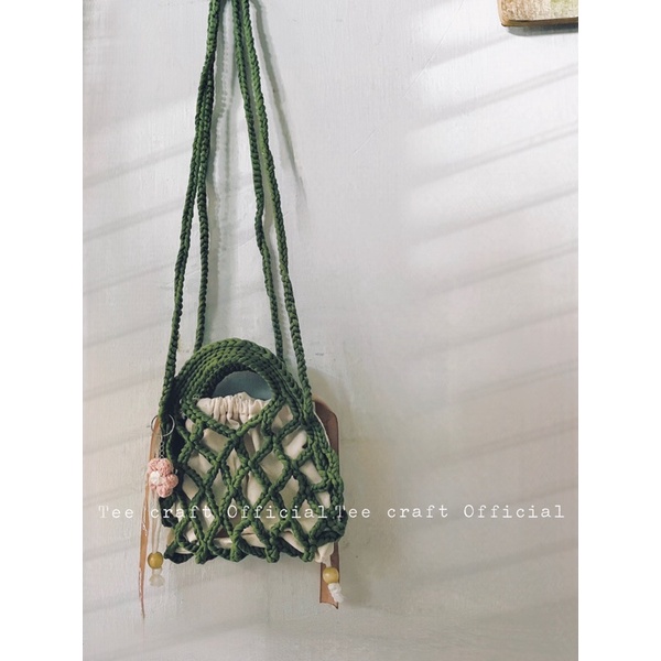 Túi đeo chéo lưới - Ollin bag crochet - Tote bag