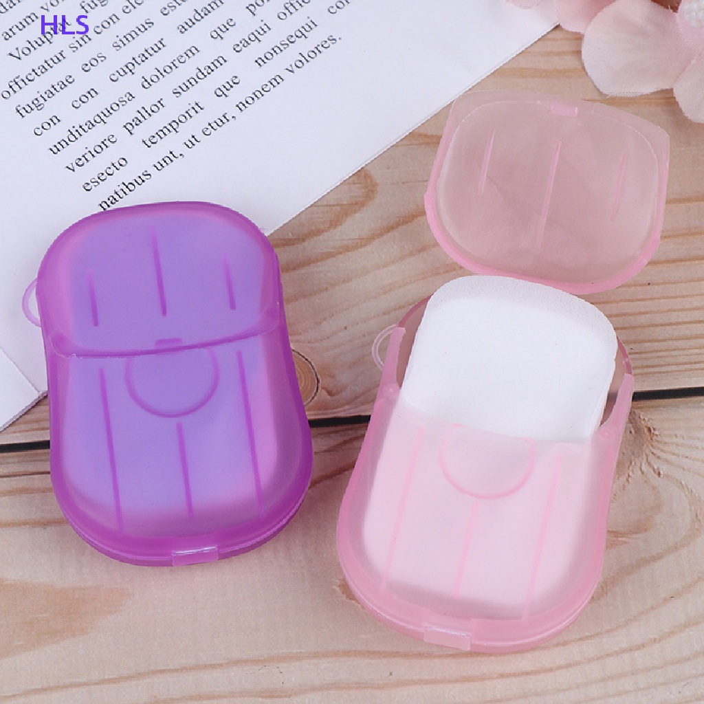 Hộp 20 Miếng Xà Phòng Giấy Mini Dùng Một Lần Tiện Dụng