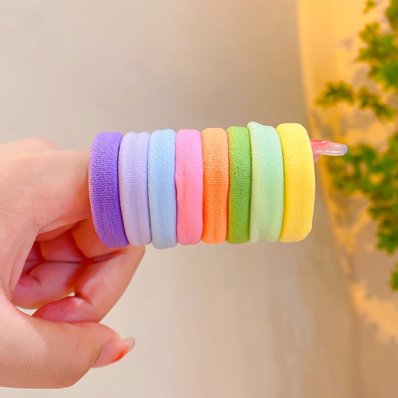 Dây Buộc Tóc Cao Su Co Giãn Nhiều Màu Sắc Dành Cho Nữ