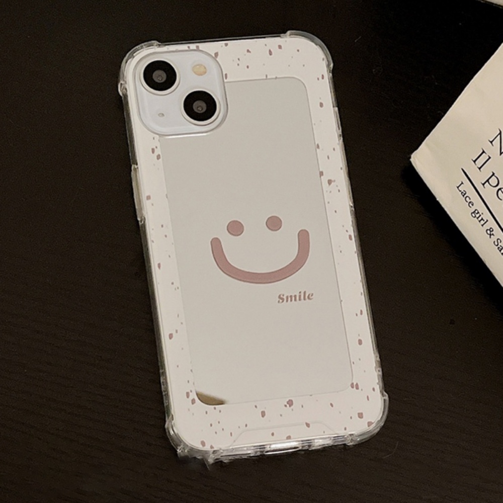 Ốp Điện Thoại TPU Mềm Chống Bụi Bẩn Chống Thấm Nước Gắn Gương Trang Điểm Thời Trang Cho IPhone 11 12 13 14 Pro Max