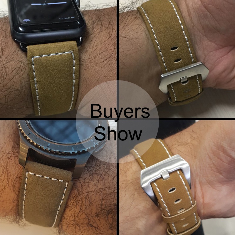 Dây Đeo Bằng Da 20mm 22mm Màu Đục Cổ Điển Cho Đồng Hồ Thông Minh Xiaomi Mi Watch S1 Pro S1 Active Color 2 / / Amazfit GTR 2 / 47mm