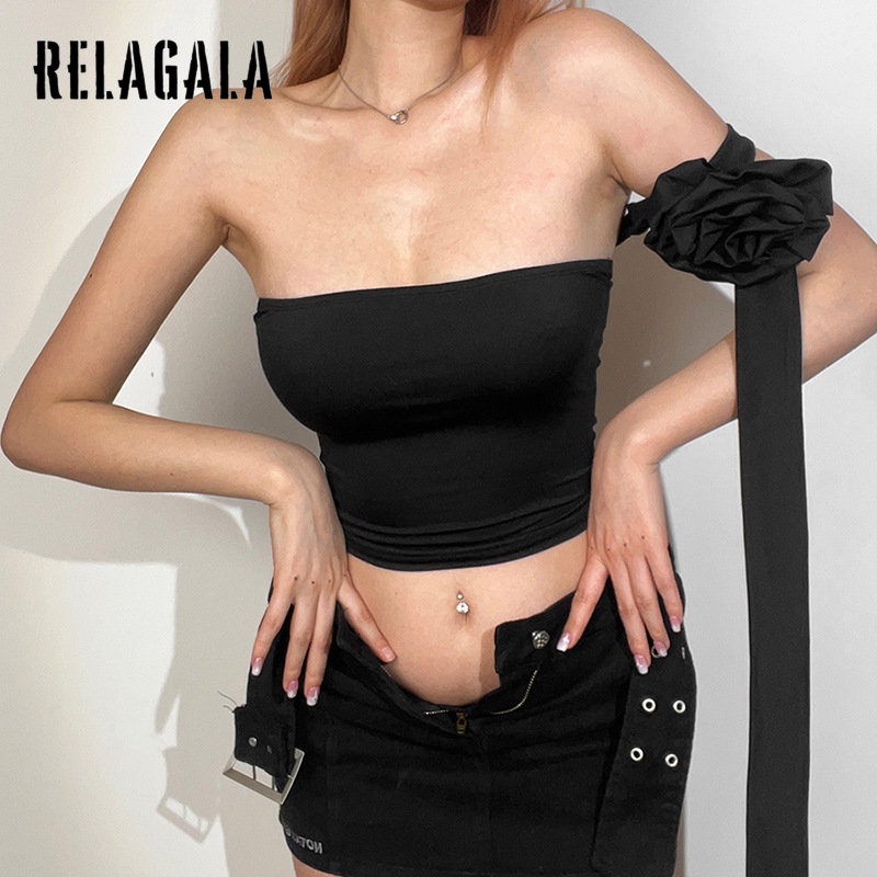 Áo Tank Top Hai Dây Màu Trơn Thời Trang 2023 Quyến Rũ Cho Nữ