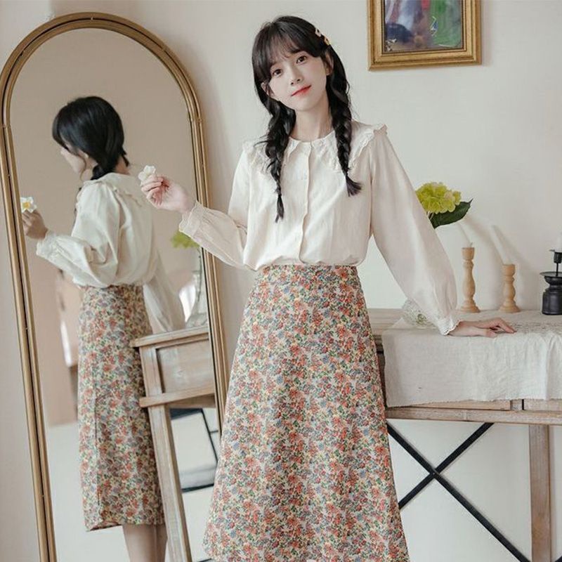 Áo Sơ Mi Tay Dài Phong Cách Nhật Bản Ngọt Ngào Mẫu Mới 2023