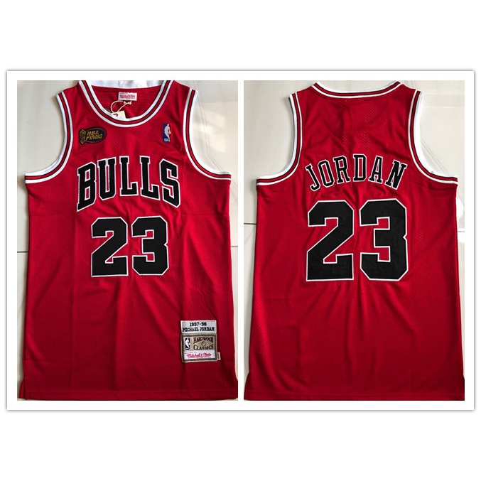 Hàng Có Sẵn Cao Cấp Phiên Bản nba Chicago Bulls No. Áo Bóng Rổ 23 Jor dan Đen mvp Chất Lượng Cao
