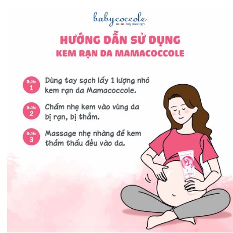 Kem rạn da cho bà bầu Mammacoccole chống rạn da, dưỡng da ngừa thâm khi mang thai và sau sinh 30ml