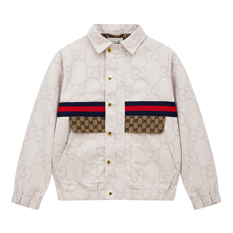 Áo Khoác denim GUCCI In Chữ G Cá Tính Cho Nam Và Nữ
