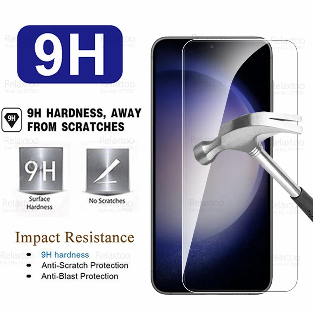 2in1 clear Tempered Glass screen film + camera lens Protector For Samsung galaxy S23 S22 Plus S21 FE