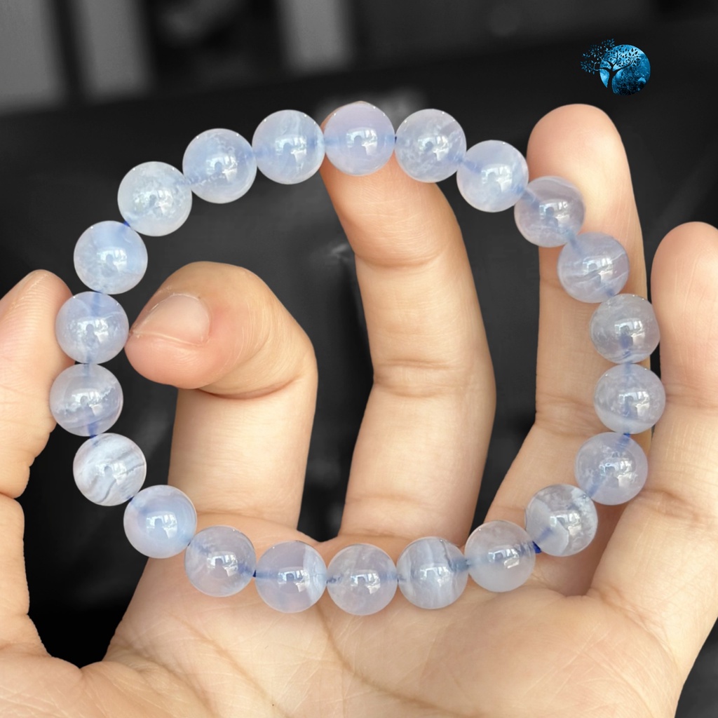 Vòng tay đá blue lace a.gate 8mm