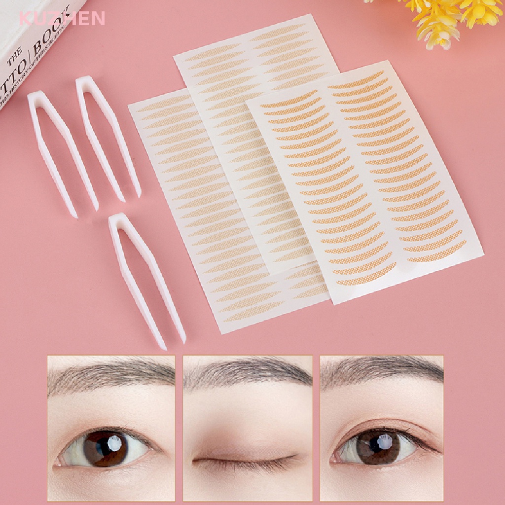 Set 200 miếng dán kích mí KUZHEN dạng lưới vô hình