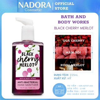 GEL RỬA TAY KHÔ BATH & BODY WORKS - BLACK CHERRY MERLOT (225ml)