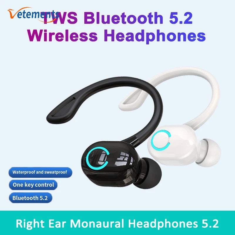 Tai Nghe Bluetooth Không Dây Mini Chống Thấm Nước Kiểu Dáng Thể Thao