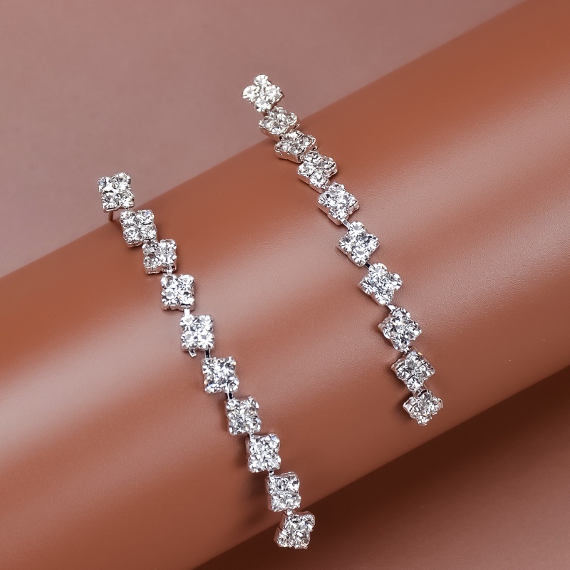 Bông Tai Mạ Bạc 925 Kiểu Tua Rua Đơn Giản Phong Cách Hàn Quốc Mới