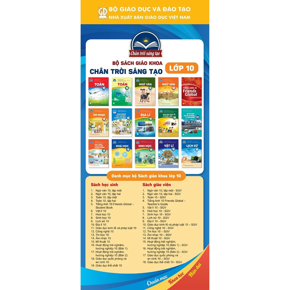 Sách - Vật lí Lớp 10 - Chân trời kèm 5 bút bi mực xanh