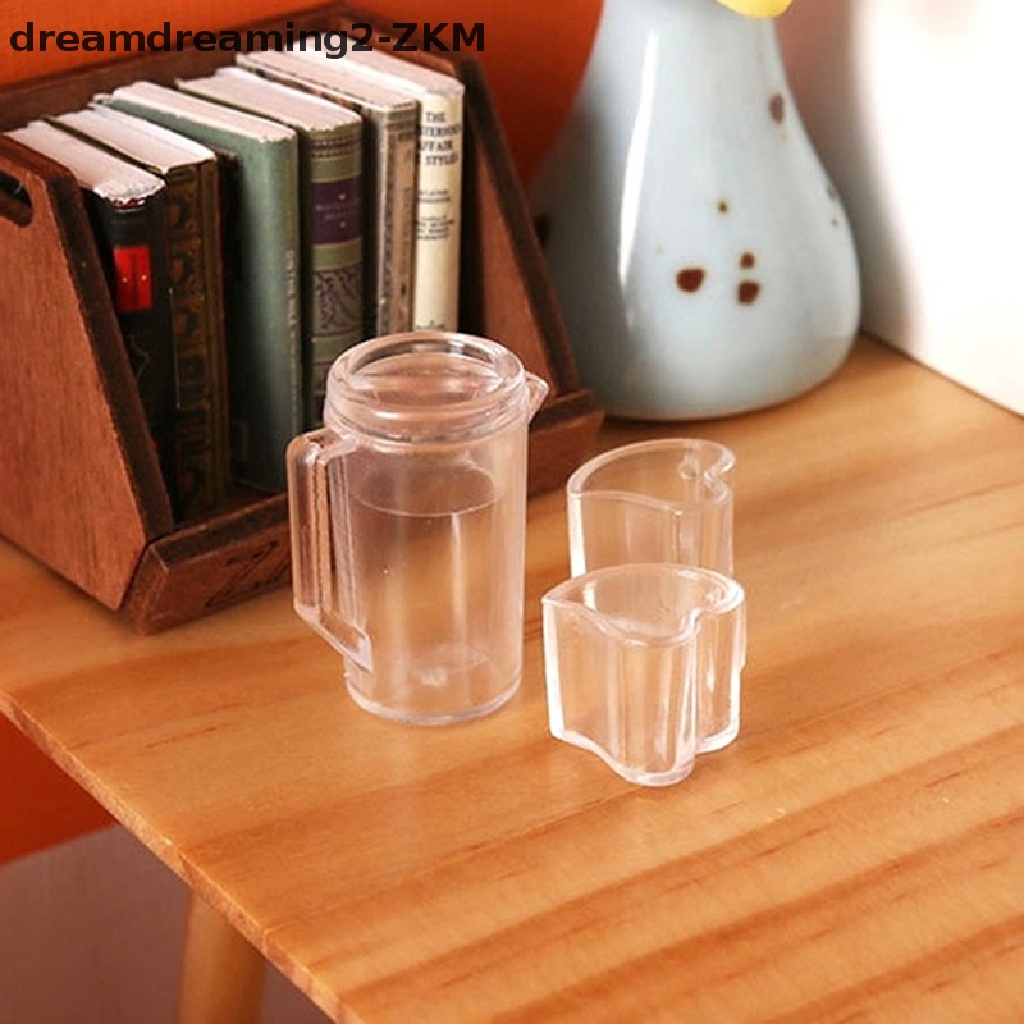 Bộ 5 Cốc Nước Rỗng Trong Suốt Dùng Trang Trí Nhà Búp Bê 1: 12