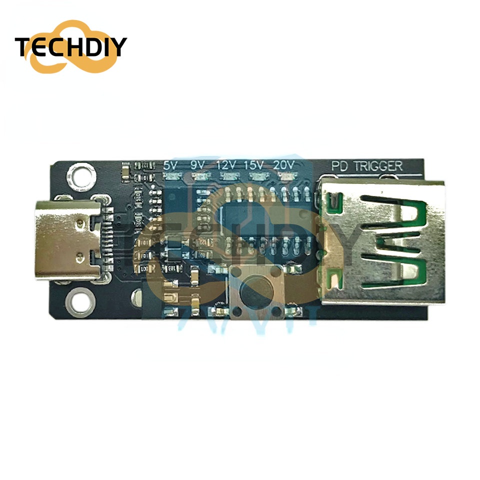 Bảng Mạch Kích Hoạt Sạc Nhanh QC PD 100W 5A 5V 9V 12V 15V 20V