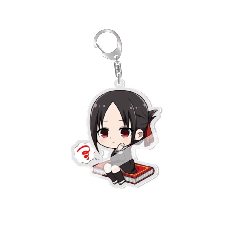 Móc Chìa Khóa Bằng Acrylic Hai Mặt Hình Anime Kaguya-sama: Love Is War Fujiwara Chika Shinomiya Kaguya Dễ Thương