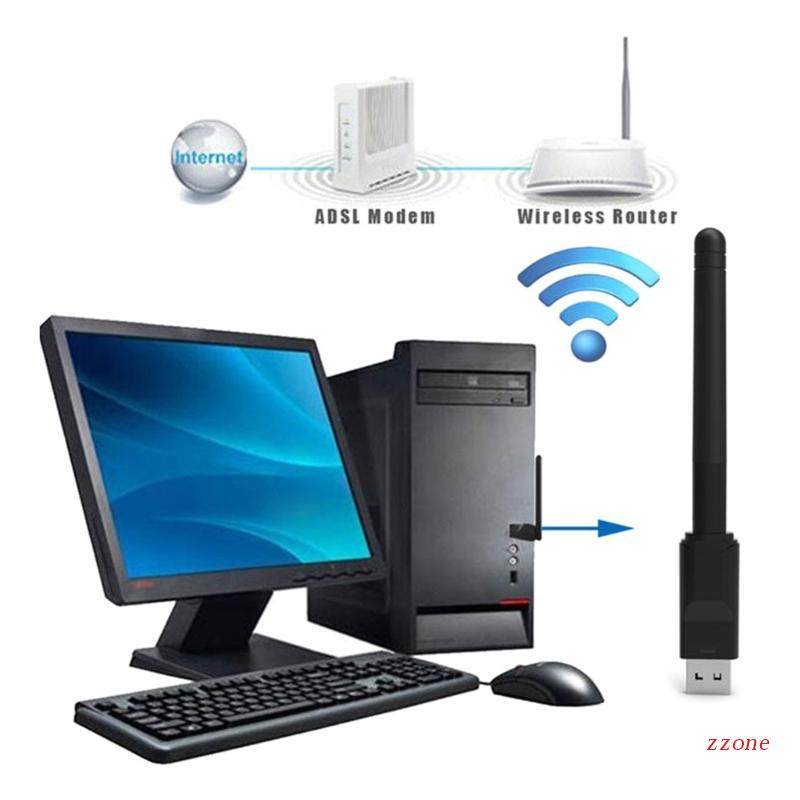 Bộ Usb Thu Phát Wifi Không Dây zzz zzz Cho Laptop Máy Tính Để Bàn MT7601