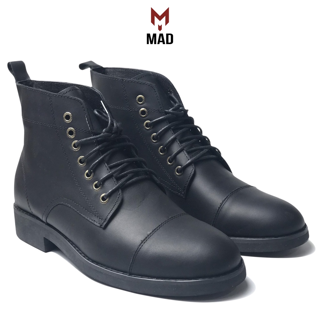 Giày cao cổ Vanguard Boots MAD Black nam da bò sáp ngựa điên cao cấp chính hãng chất lượng tốt giá rẻ tại hà nội