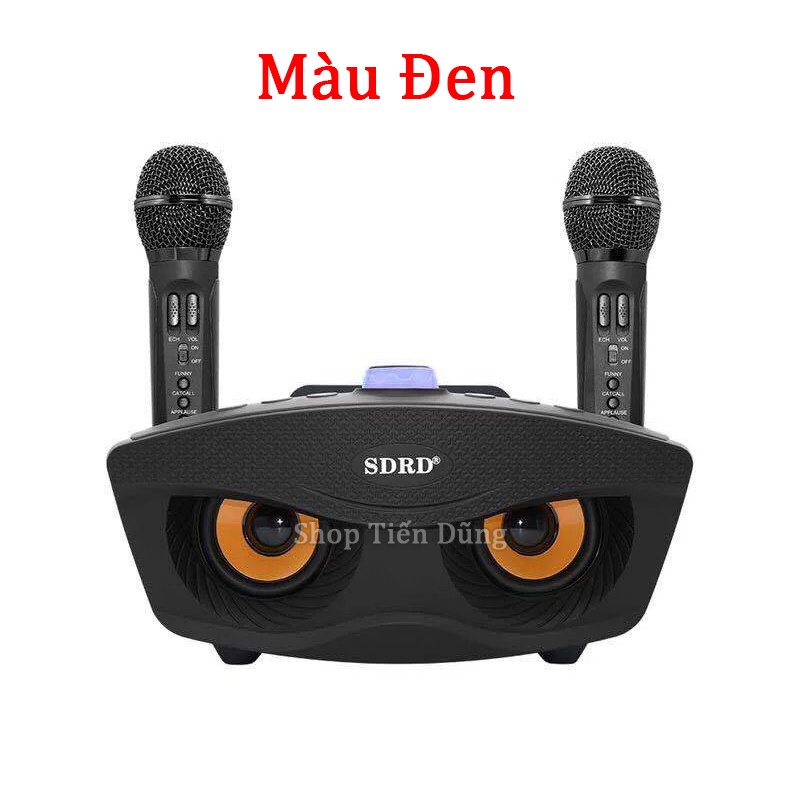 Loa Karaoke Bluetooth SD 306 Kiểu Dáng Cú Mèo Tặng Kèm 2 Micro