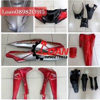 Full dàn áo, vỏ nhựa future x fi màu đỏ 23 món hàng zin chính hãng honda _ shop phụ tùng honda