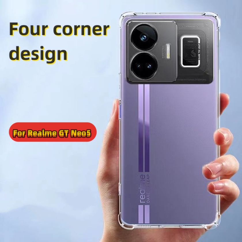 Ốp Điện Thoại TPU Dẻo Trong Suốt Có Túi Khí Chống Rơi Cho Realme GT Neo 5 Realme C33 C30 C35 C31 9 8 8i Pro + GT Neo3 3T