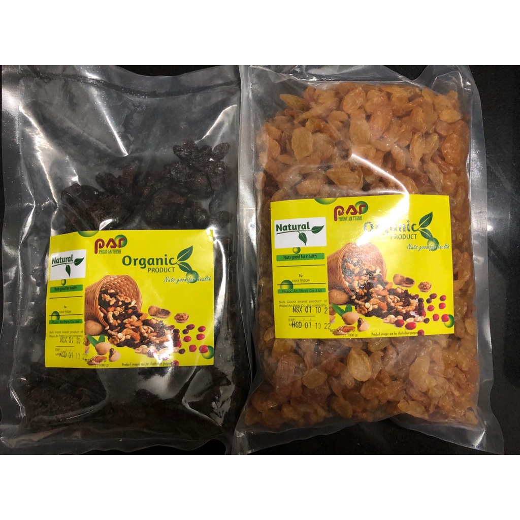 Nho khô vàng 500g, 1kg