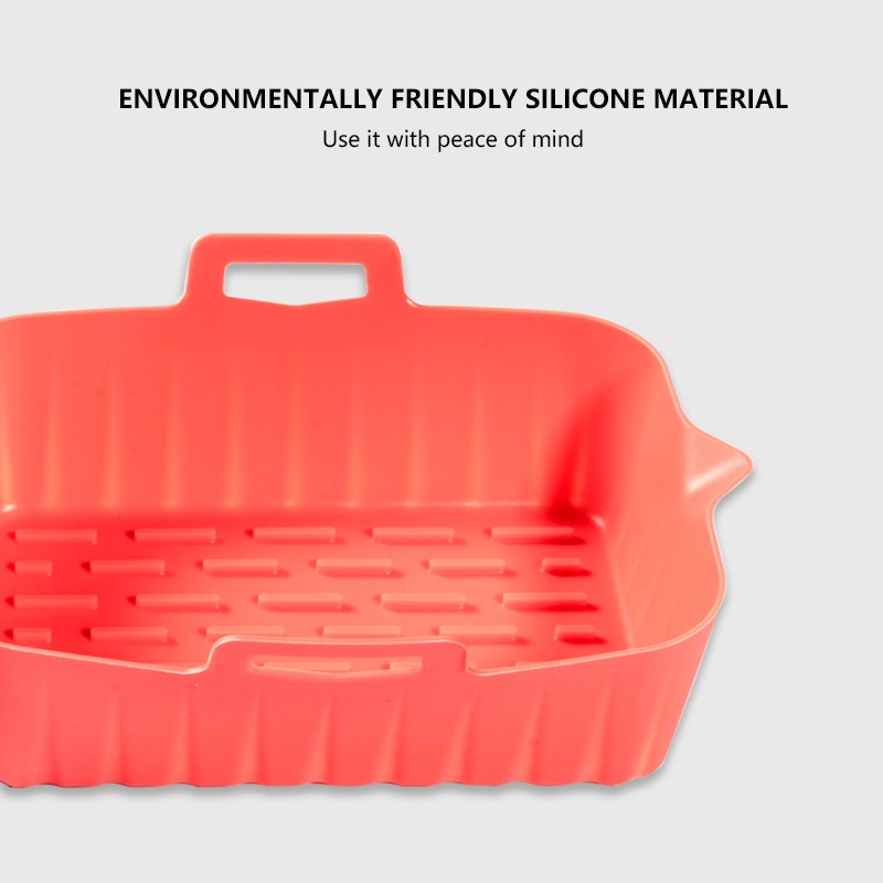 Khay Nướng Bánh Hình Chữ Nhật Bằng Silicon Có Thể Tái Sử Dụng Cho Ninja Foodi DZ201 MM