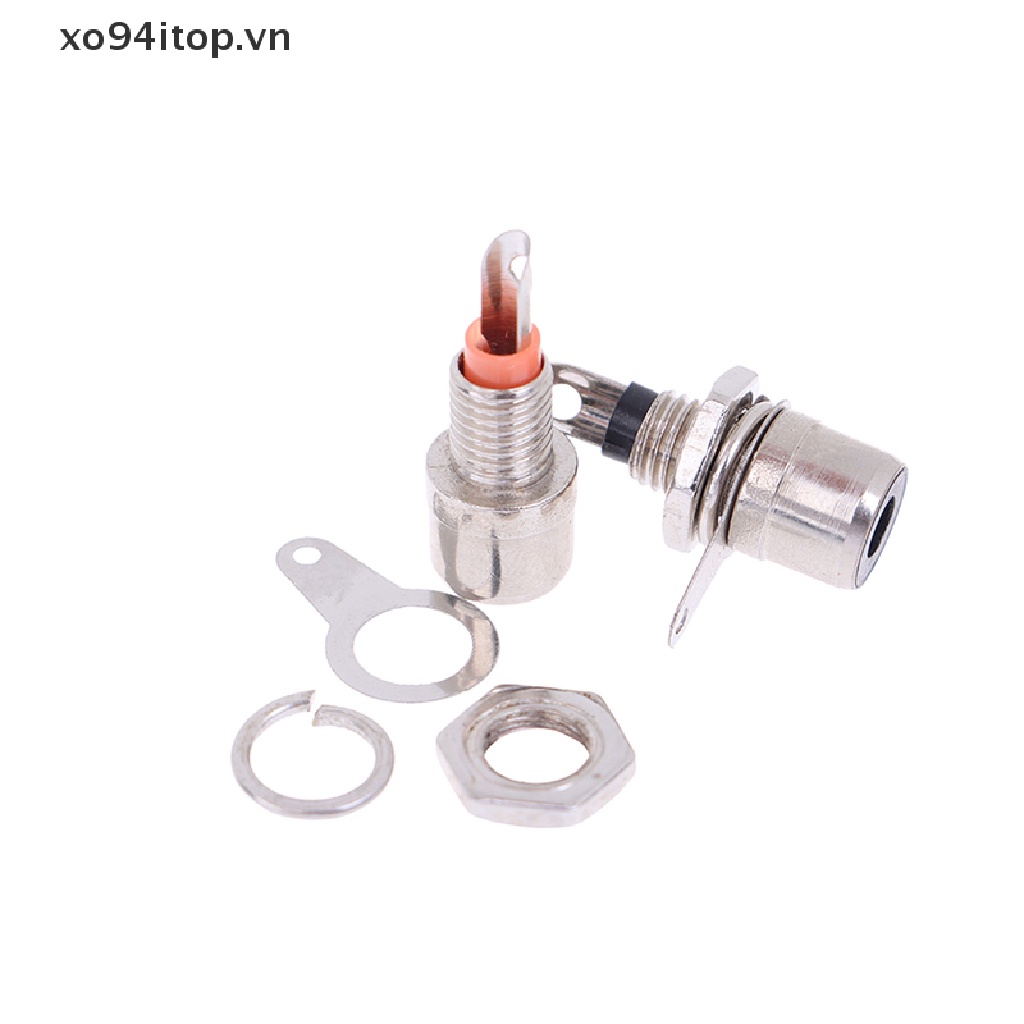 Set 10 Ổ Cắm RCA Phono Màu Đỏ + Đen Chất Lượng Cao