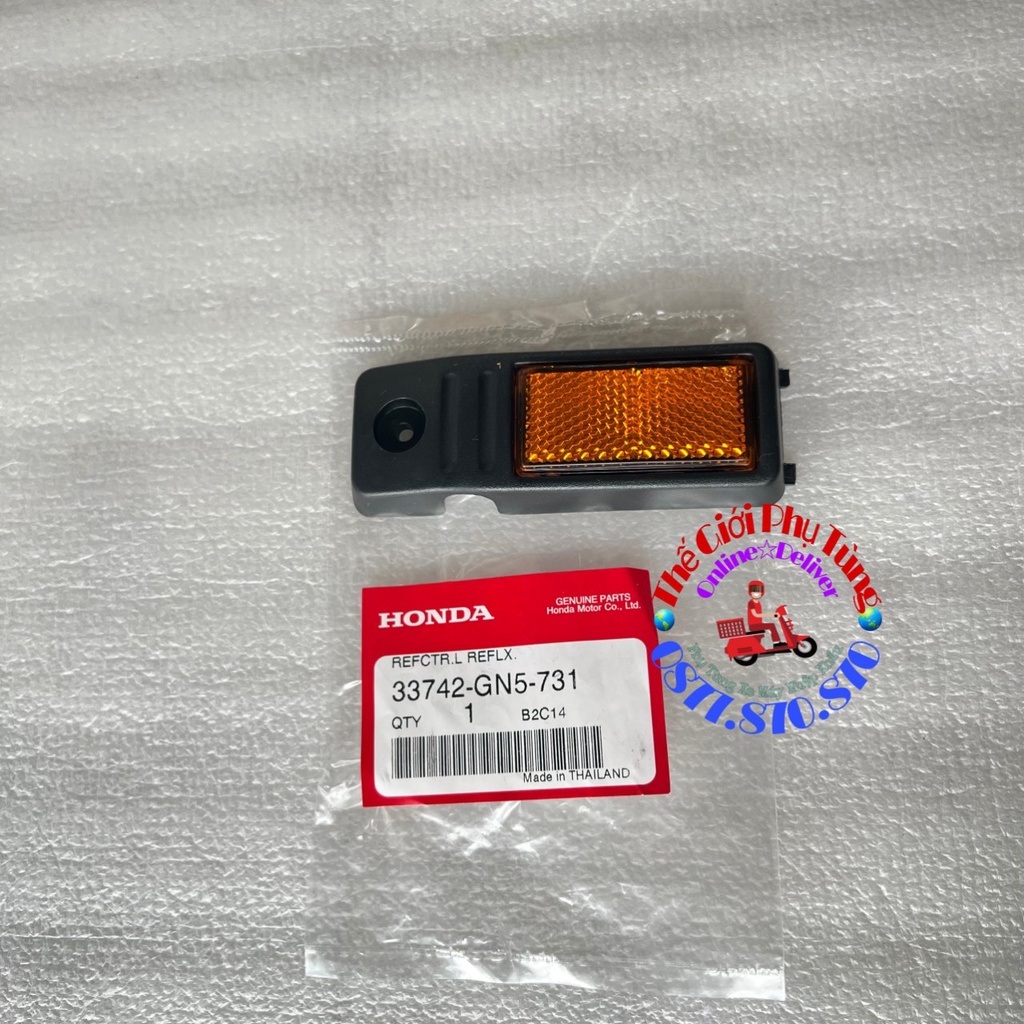 Cặp mắt mèo - Phản quang ốp phuộc Dream Lùn zin Honda Thái Lan 33741-GN5-731 / 33742-GN5-731