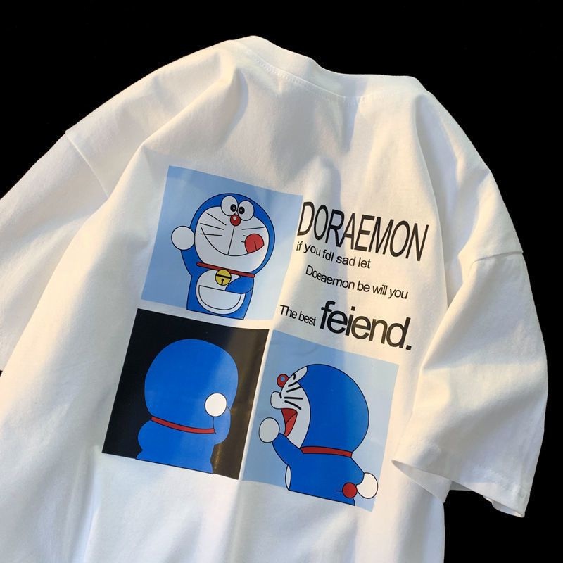 Áo thun XINLANYASHE tay ngắn in họa tiết thời trang Hàn Quốc cho nữ