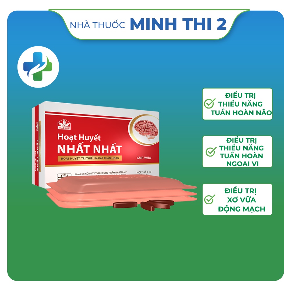 Viên uống tăng cường lưu thông máu não Hoạt huyết nhất nhất phòng ngừa thiểu năng tuần hoàn não