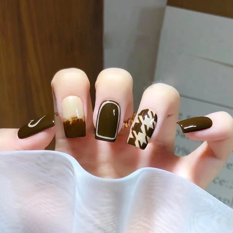 [Hàng mới về]Bộ 24 móng giả form ngắn