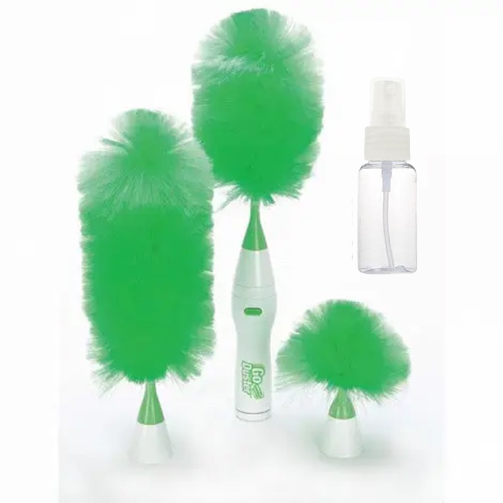 Chổi quét bụi thông minh Spin Duster, Chổi Lông Đa Năng Tĩnh Điện Tự Động 360° -  Vệ sinh nội thất ô tô, nhà cửa FERADO