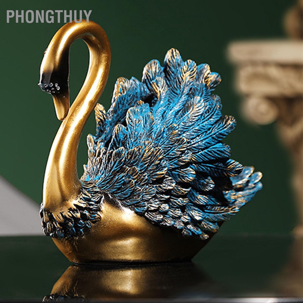 Tượng thiên nga Nhựa Resin tinh tế hiện đại Trang trí Phòng Ngủ, Phòng Khách