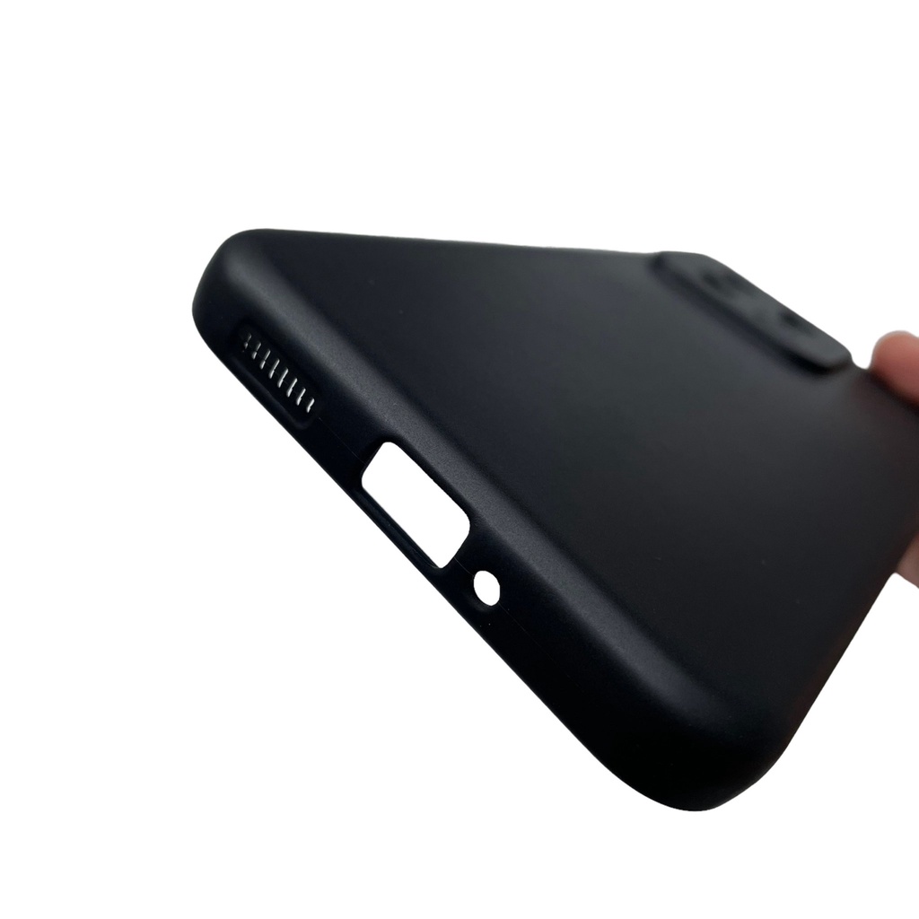 Ốp lưng silicon đen nhám cho Xiaomi Mi 13 không bám vân tay, khoét riêng từng mắt camera.