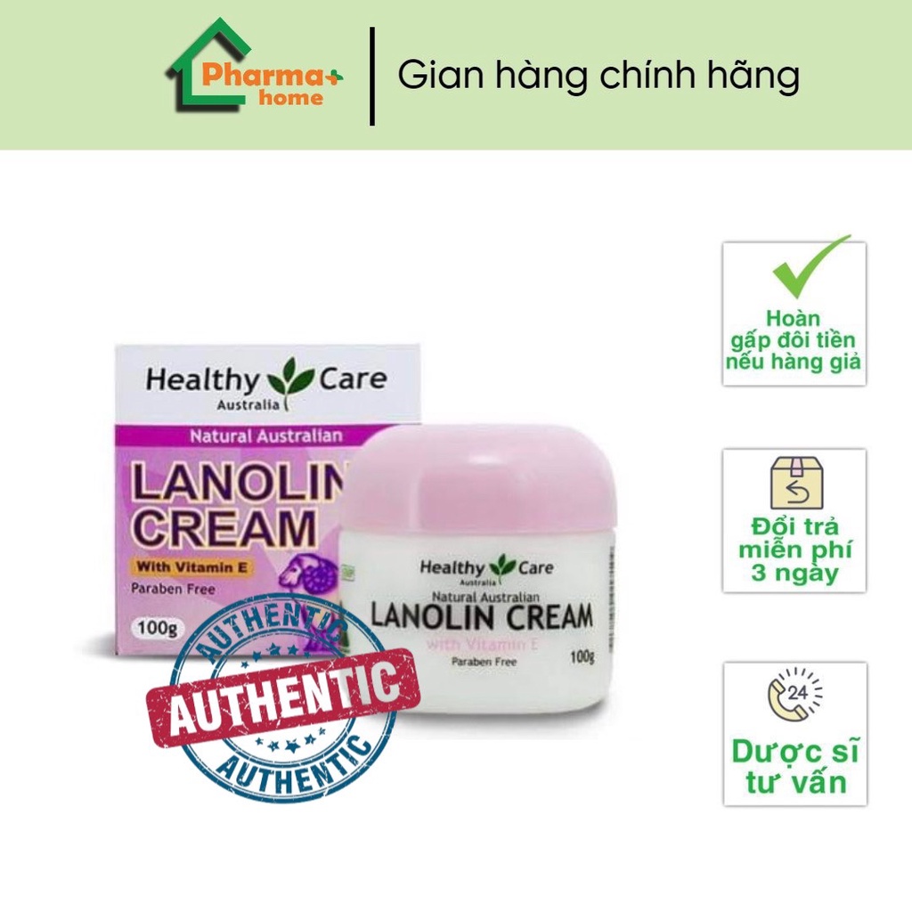 Kem dưỡng da Healthy Care Lanolin Cream Sheep Placenta, 100g