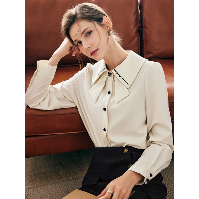 Áo Sơ Mi Dài Tay Đa Năng Phong Cách Pháp Thời Trang Thu Đông Hàng Mới 2022