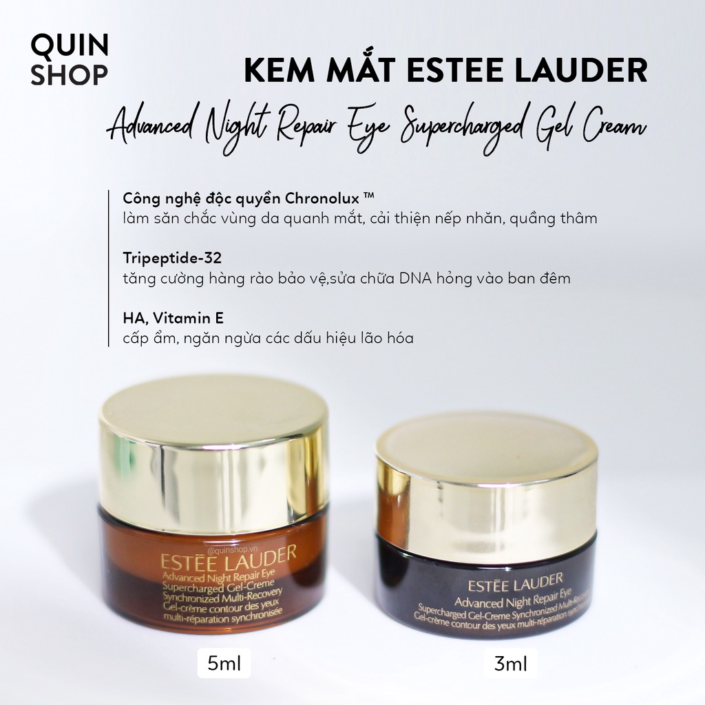 Kem Mắt Giảm Quầng Thâm, Nếp Nhăn Estee Lauder Advanced Night Repair Eye Supercharged Gel Cream