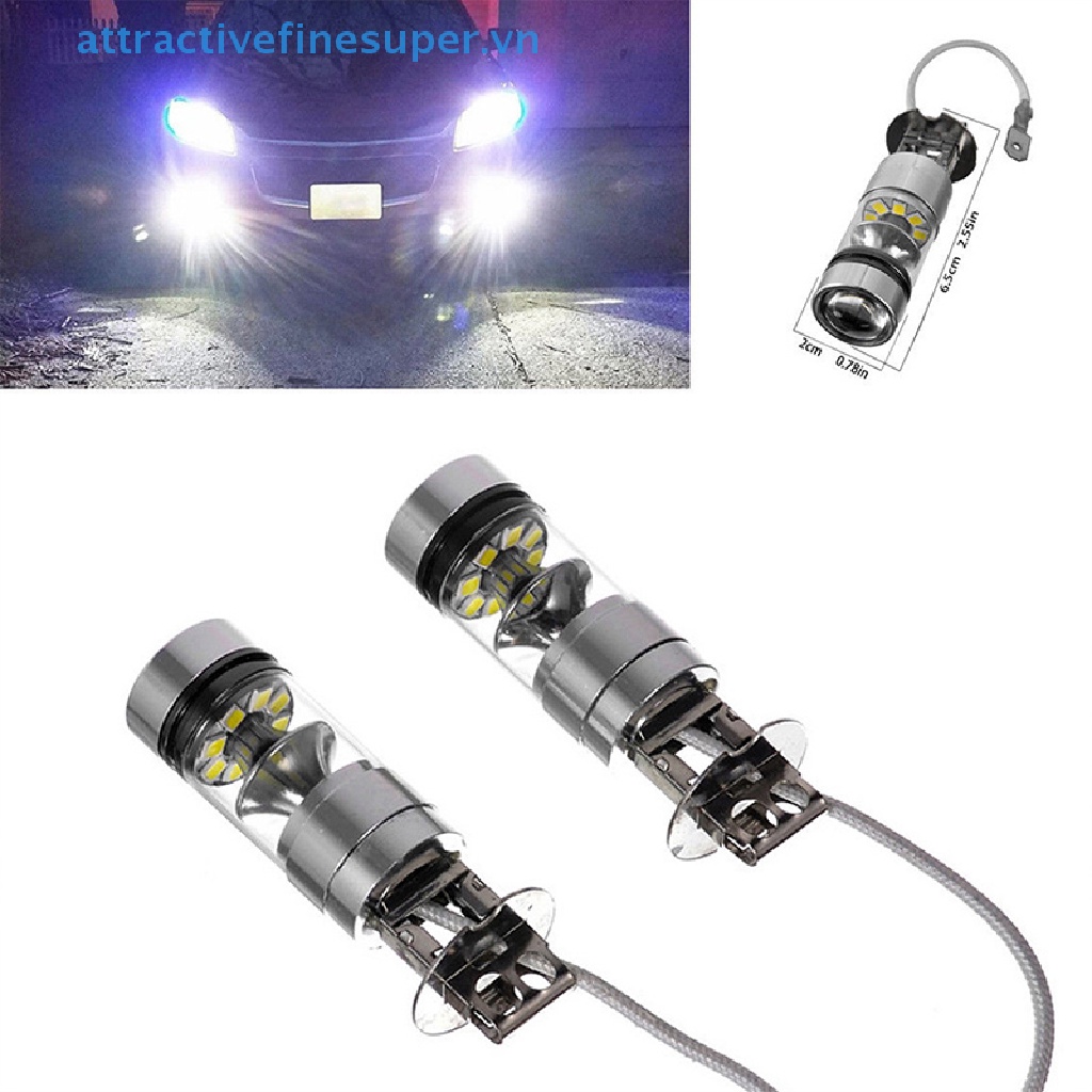 Đèn Pha Chống Sương Mù 100W H3 12 / 24V Cho Xe Hơi
