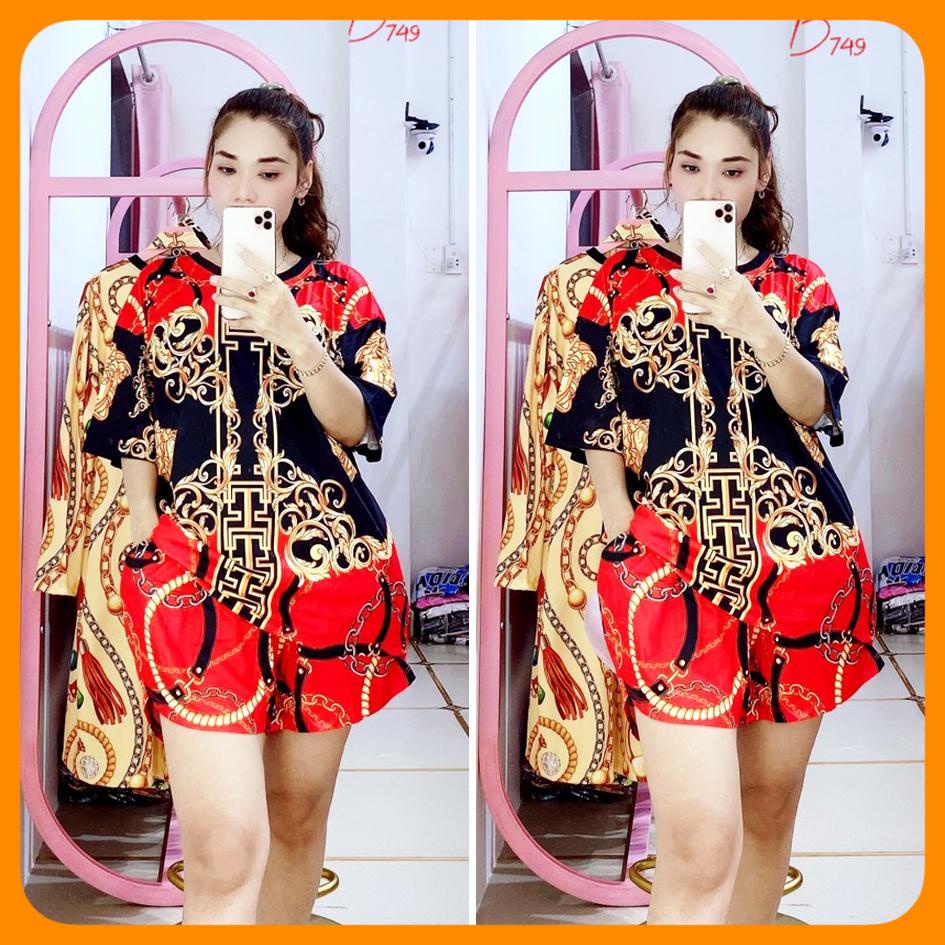 (70kg Đến 90kg) Bộ Đùi Big Size Thun In Hình 3D - Chất Thun Co Giãn Tốt - Hình Thật Của Shop Chụp - B749