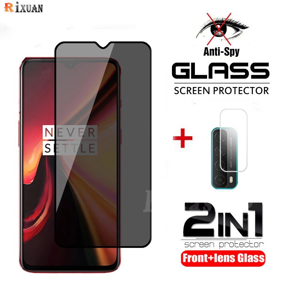 Kính Cường Lực 2 Trong 1 Chống Nhìn Trộm Cho Huawei Y7A Y6P Y6Pro Y9S Y9Prime 2019 Y7Pro Nova 7i 5T 3i 2i Huaweip20Lite P30