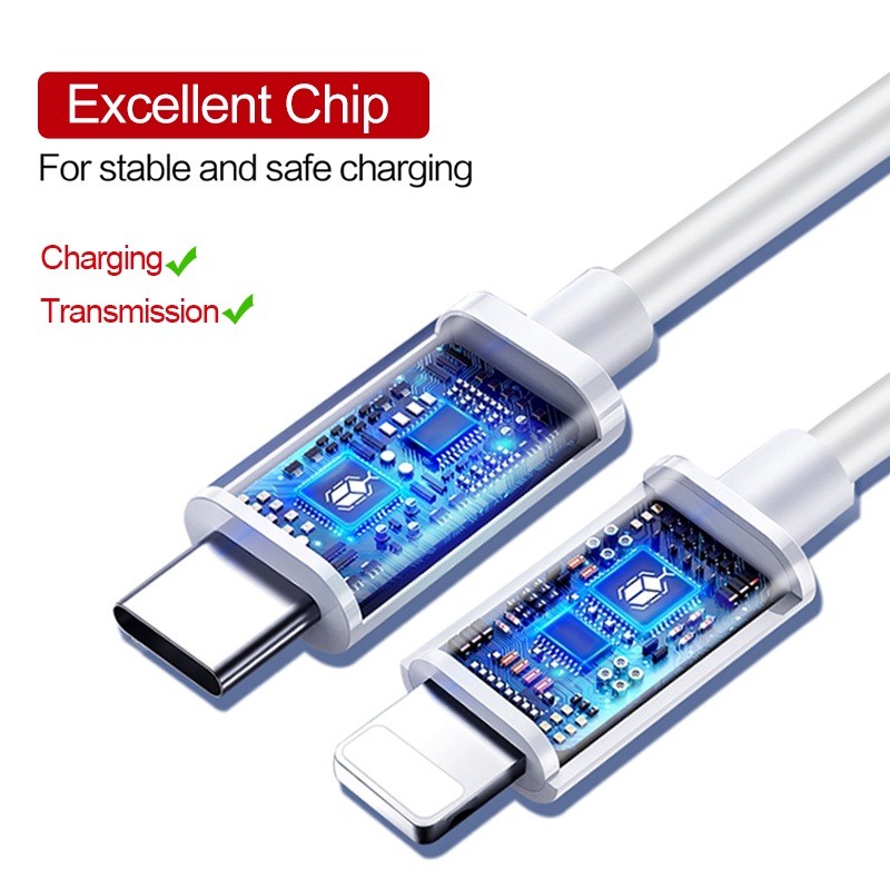 Dây Cáp Sạc Nhanh MFI Chứng Nhận 20W PD Cho 6 / 7 / 8 / x / 11 / 12 / 13 Plus