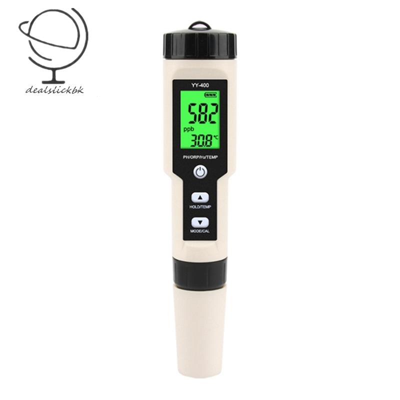 Bút Thử Chất Lượng Nước Kỹ Thuật Số 4 Trong 1 YY-400 Hydrogen PH / ORP / H2 Và TEM
