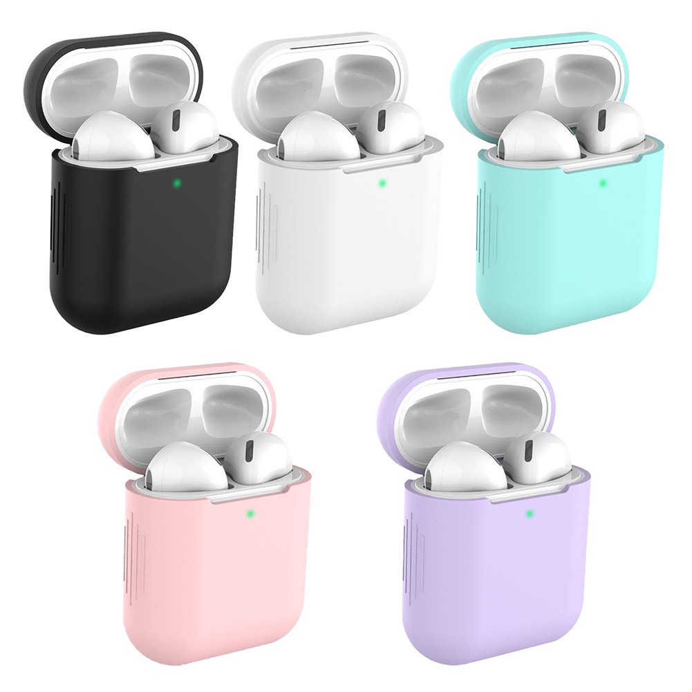 Vỏ Bảo Vệ Hộp Sạc Tai Nghe Bluetooth Không Dây AirPods 1 / 2 / 1 / 2 Bằng silicone