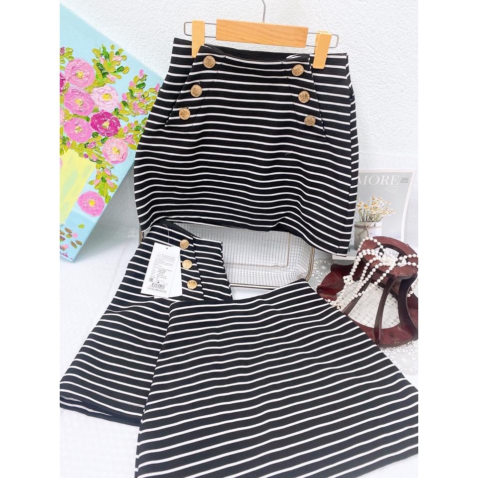 chân váy sọc thái lan hãng geejay cho bé gái 13-24kg, chân váy bút chì bé gái (tặng quần đùi chip)